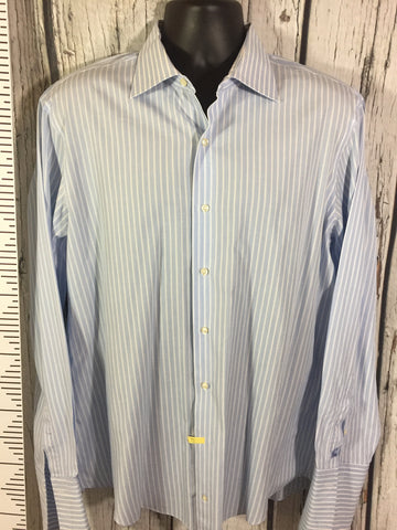 Men’s BURBERRY London 42/16.5 LS Dress Shirt Blue