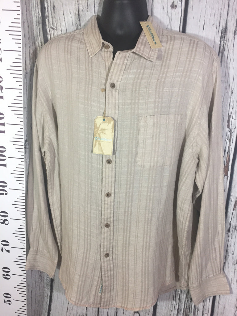 Men's XL Caribbean Roundtree Yorke LS Hawaiian Shirt – JAWSBOT Men's XL Caribbean Roundtree Yorke LS Hawaiian Shirt – JAWSBOT