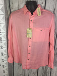 Men’s Medium Caribbean Roundtree Yorke LS Shirt Beach Hawaiian