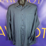 Men’s 16.5/34 Nordstrom LS Button Up Shirt Blue