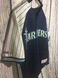 Men’s XL Seattle Mariners #24 Ken Griffey Majestic Jersey blue white