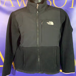 Women’s Medium North Face Denali Full Zip In Fleece Sweater Black Jacket